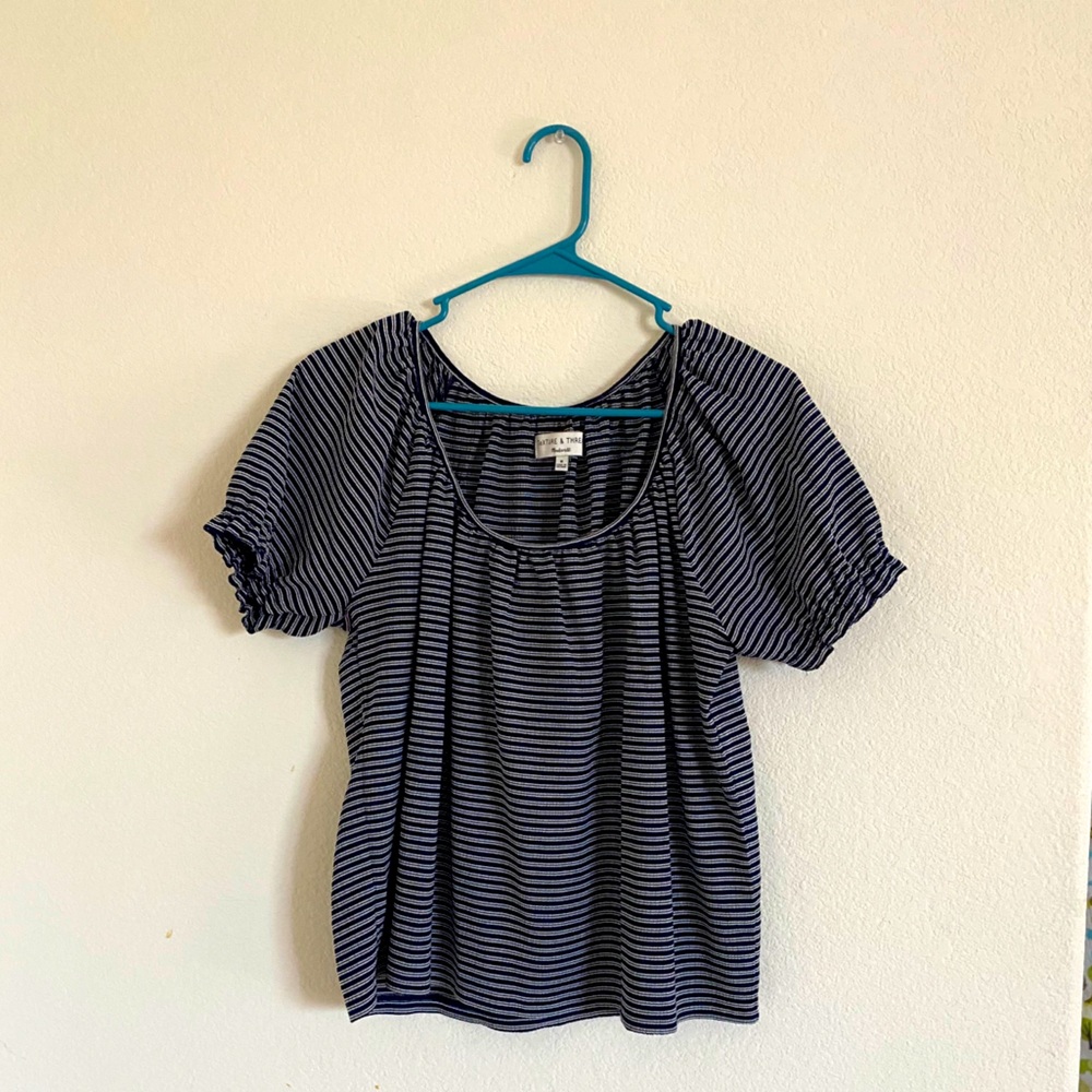 Madewell Texture & Thread Striped Top
